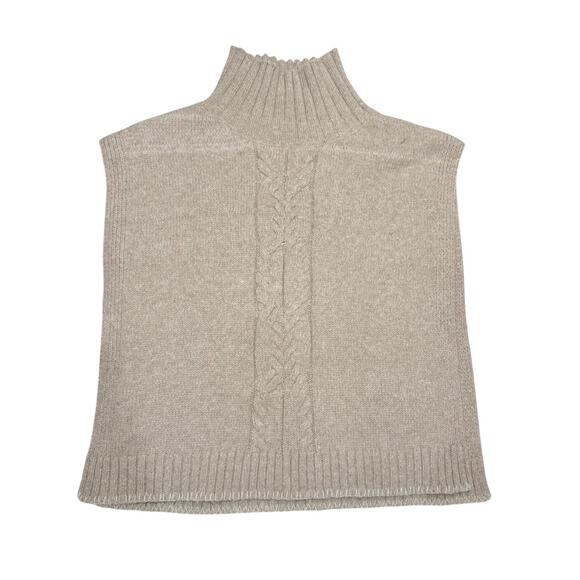 Free People Tops - Free People Knit Poncho Sweater Vest Sleeveless Turtleneck | One Size Cottage